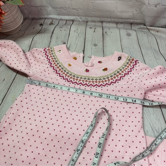 gymboree 2007 pink sweater dress sz 12 100% Cotton - Picture 6 of 7